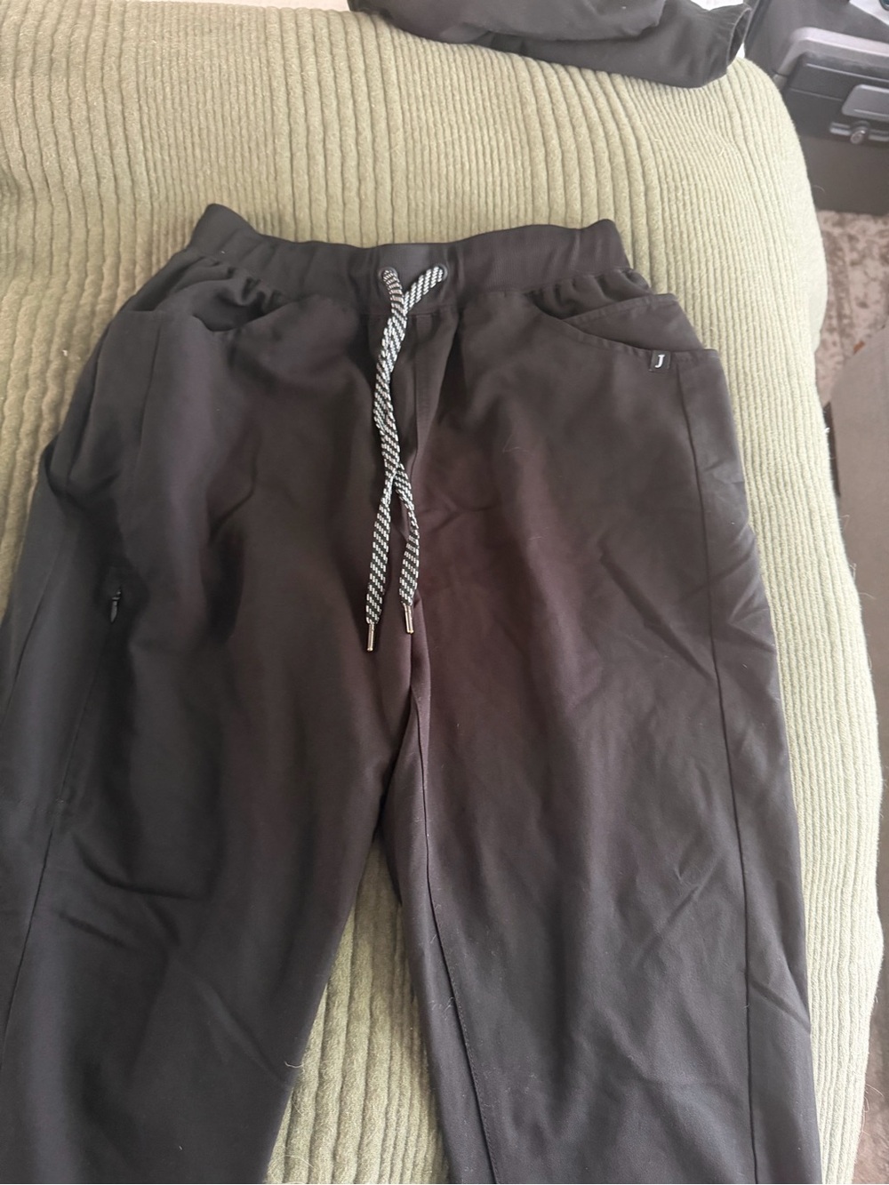 Jaanuu Black Men's Drawstring Jogger Pants